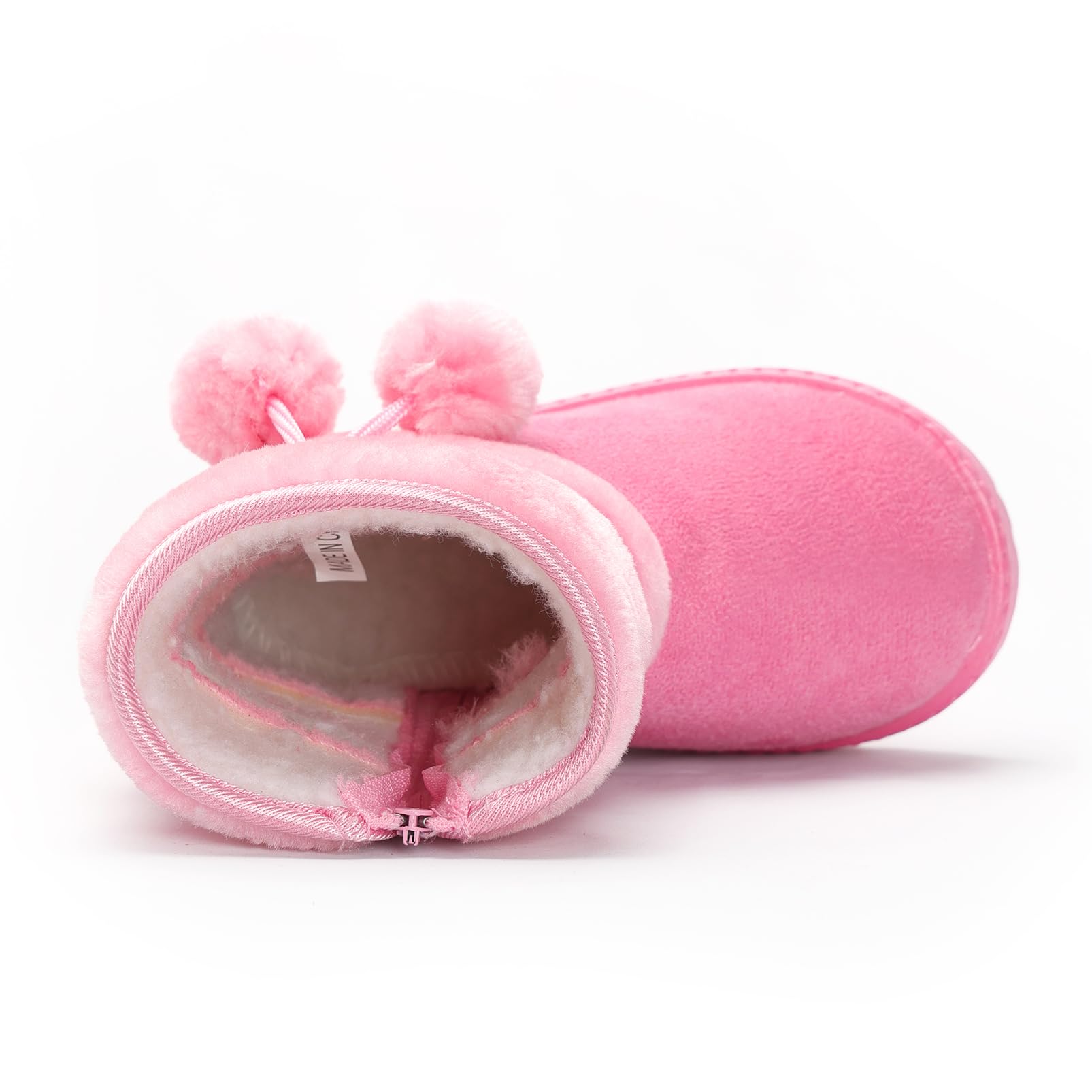 Yeeteepot Bambine e Ragazze Carino Stivali da Neve Calda Foderati Stivaletti Inverno Morbide Piatto Stivali Bambini Pelliccia Antiscivolo Boots