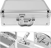 Vista 5 de Portable Tools Case Kit Tool Case Brief Metal Suit Aluminum Hard Carrying Heavy Duty Toolbox Mechanics Tools Organizer Brief