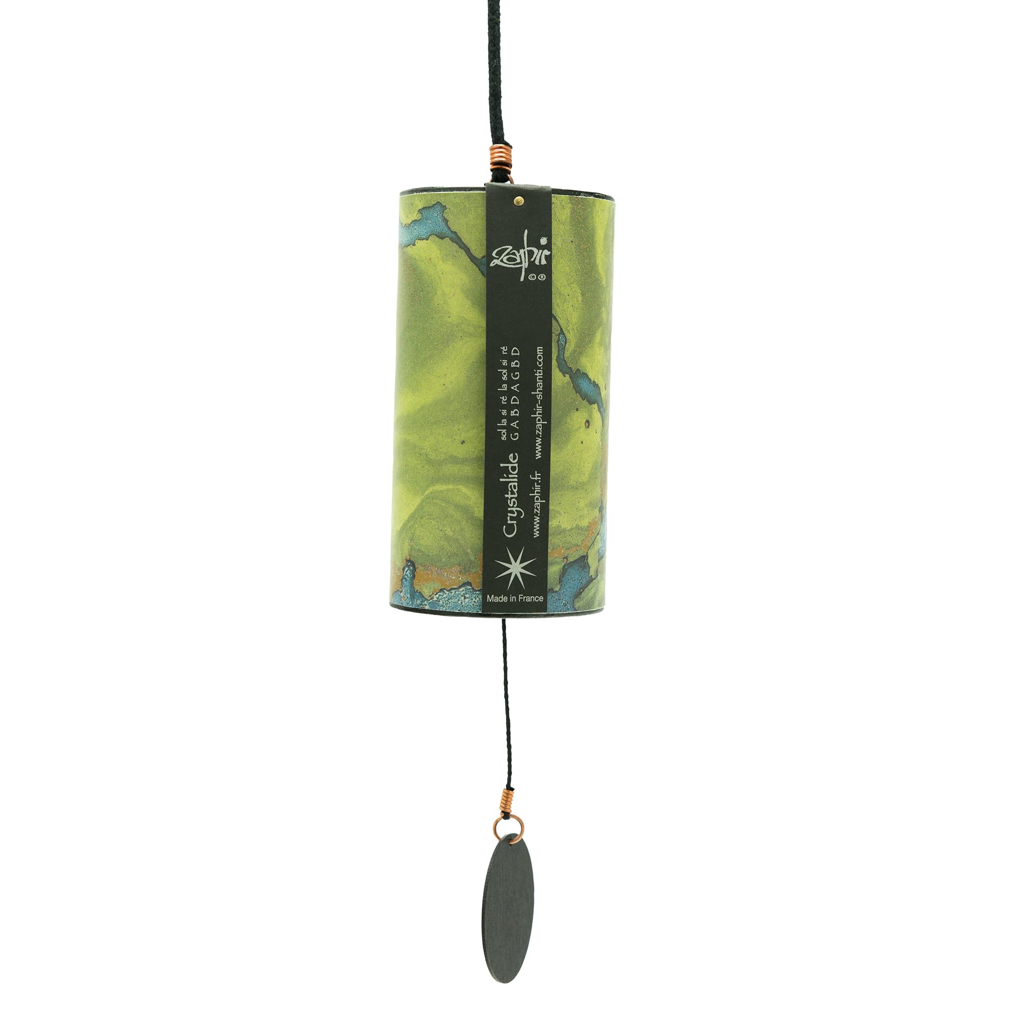 Zaphir Klangspiel Crystalide - Set mit Box für Transport und Aufbewahrung - 8072-L - Windspiel, Länge ca. 12,5 cm, Ø ca. 6 cm