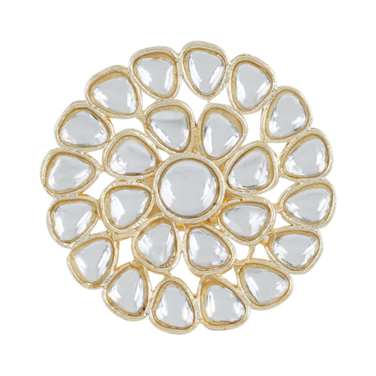 teejh Raagini Pearl and Polki Ring-picture-7