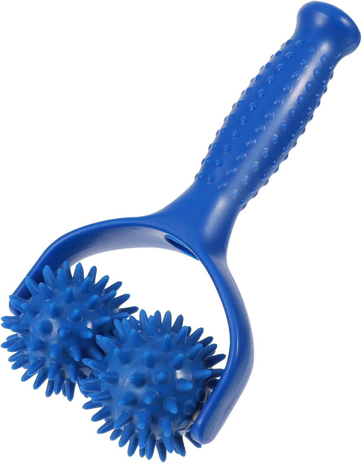Muscle Roller Calf Roller Handhold Spiky Massage Stick- Silicone Manual Massage Roller Pressure Point Muscle Massage Tool Trigger Points Massaging Roller Stick Muscle Roller Calf Roller
