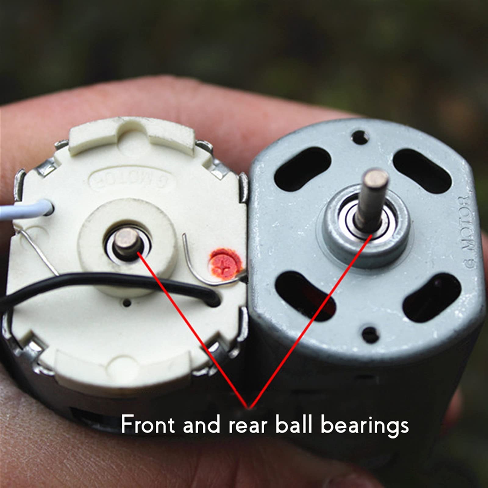 Moteur à rotor 12 pôles, 300 V CC, 12 000 tr/min 30 W, diamètre de l'arbre 3,17 mm, moteur à double roulement à billes avant et arrière Mini Precision