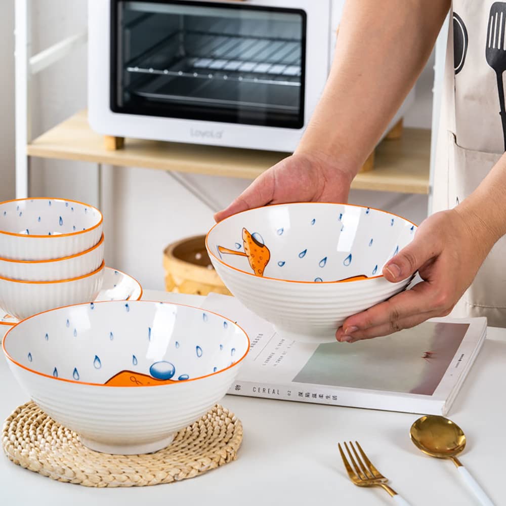 Ensemble De Bols En Céramique Pour Salade Et Nouilles Avec Support En