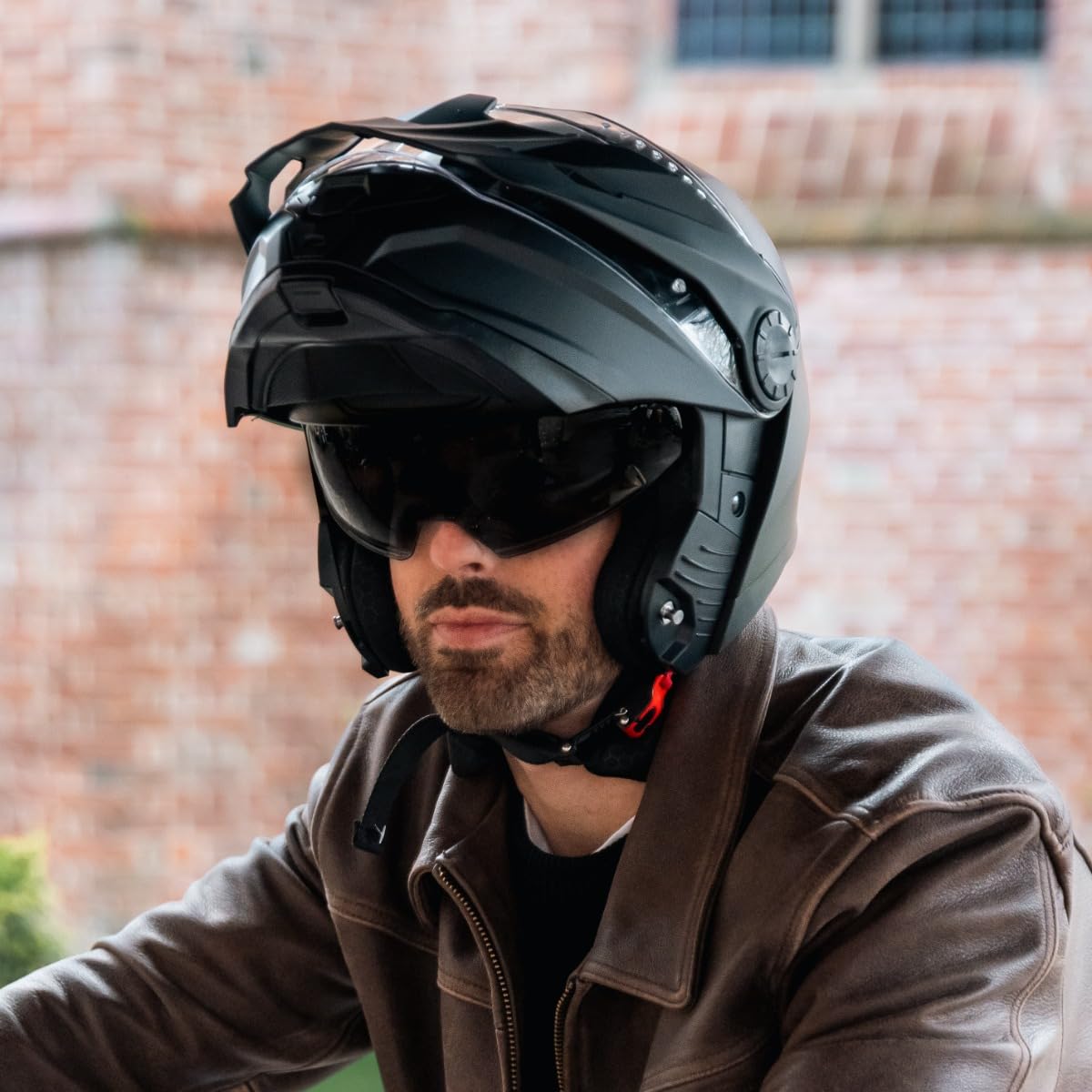 VINZ Prado Enduro Helm mit Sonnenblende | Klapphelm mit ECE 22.06 | Motorrad Helm Integralhelm Crosshelm | Motorradhelm Klappbar | In Gr. XS-XXL