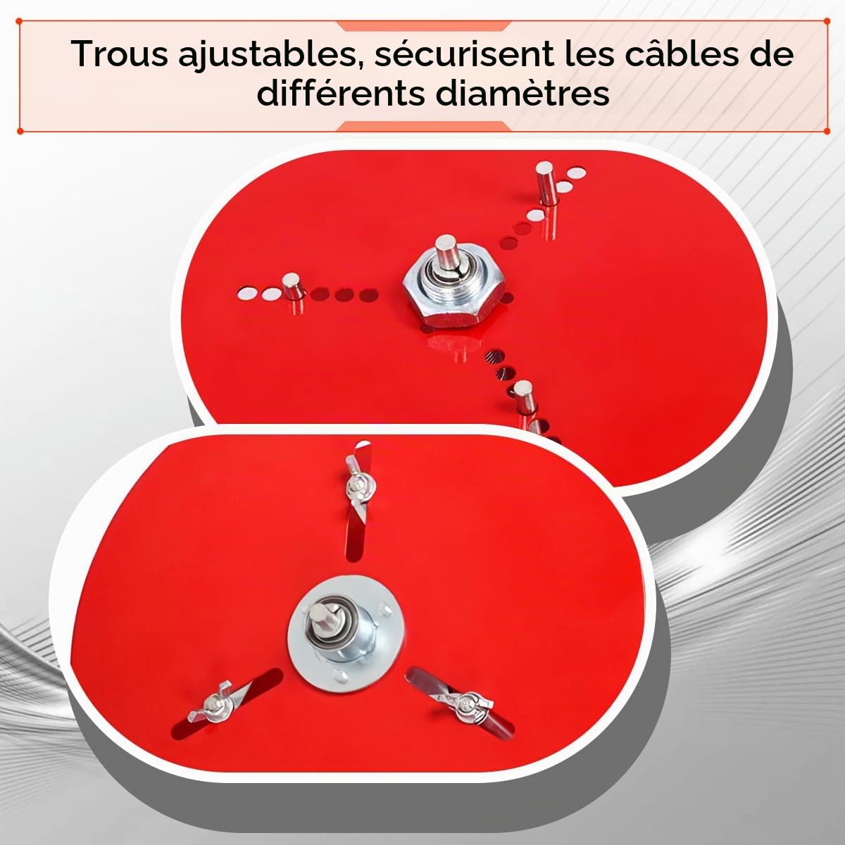 Enrouleur de Câble à 3 Roulements, Support d'enrouleur de Câble | Enrouleur de Câble en Acier Inoxydable, Enrouleur de Tuyau d'arrosage, Enrouleur de Câble, 52*28*35cm