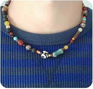 Amazon.com: Sanyaa 90s Beaded Necklace Color Surfer Crystal Stone