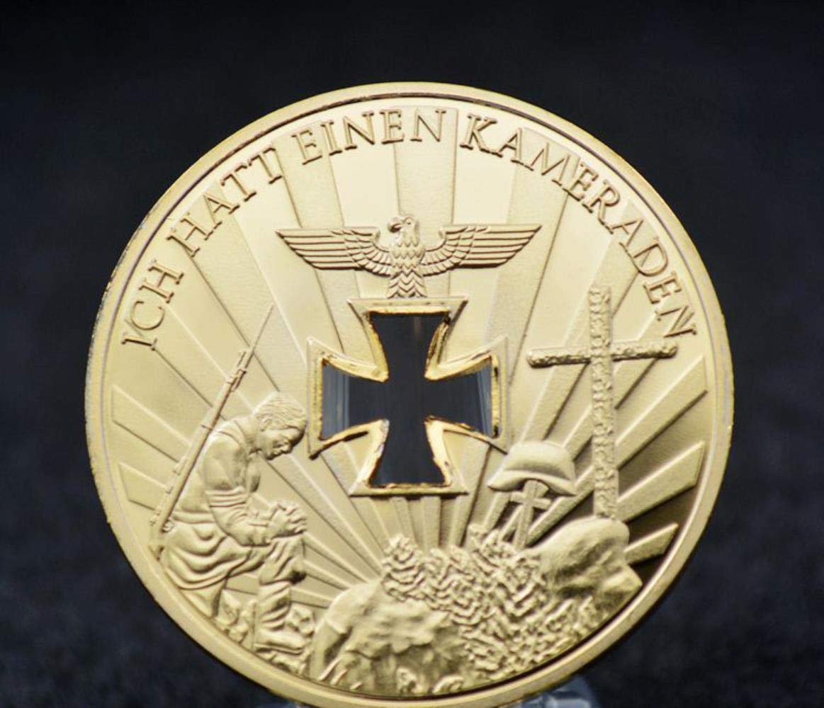 dadi Hollow commemorative coin 1914 1945 GERMAN Iron cross HOLE 24k .999  GOLD CLAD bullion Coin : Amazon.co.uk: Toys & Games