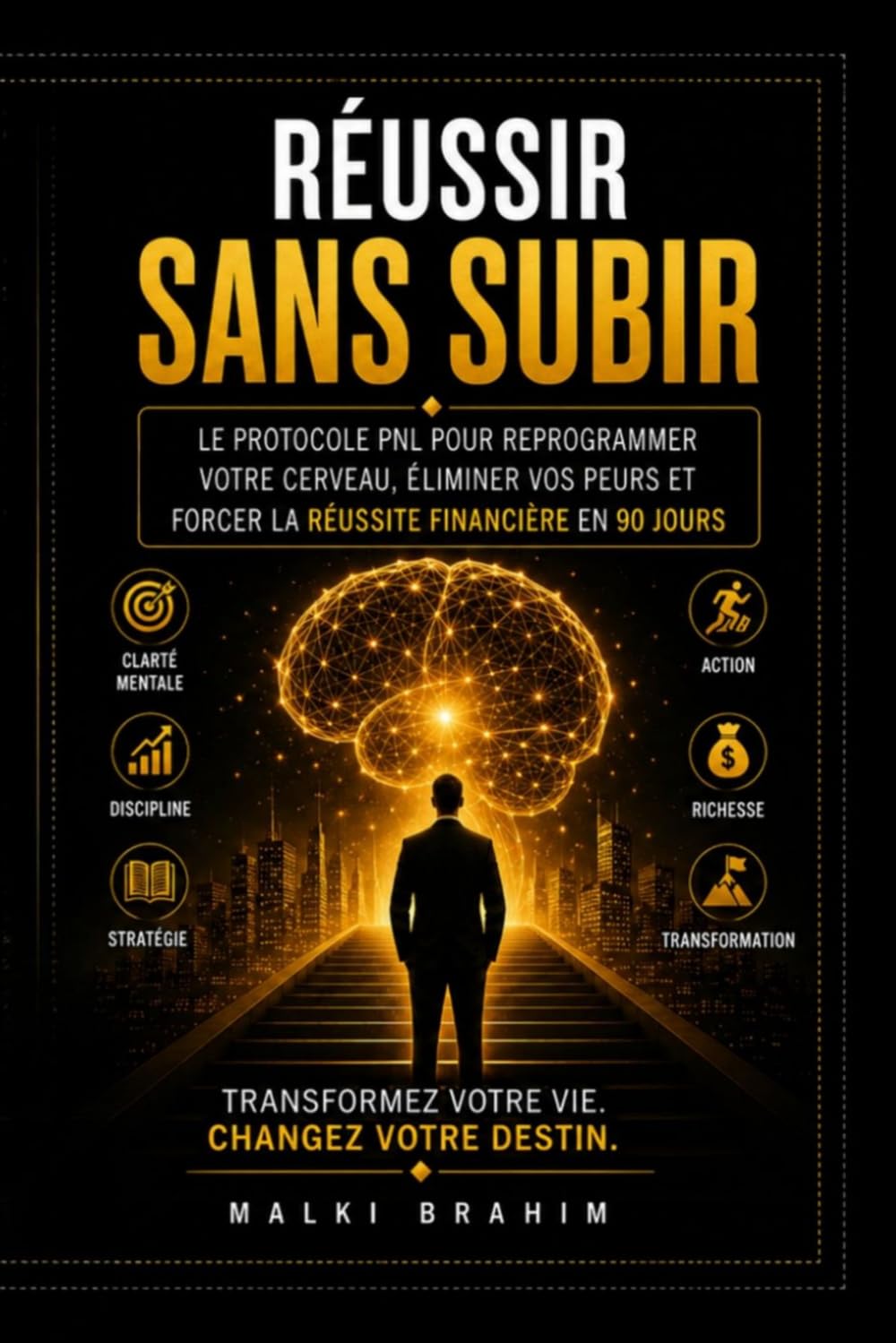 RÉUSSIR SANS SUBIR: Le protocole PNL pour reprogrammer votre cerveau, éliminer vos peurs et forcer la réussite financière — EN 90 JOURS