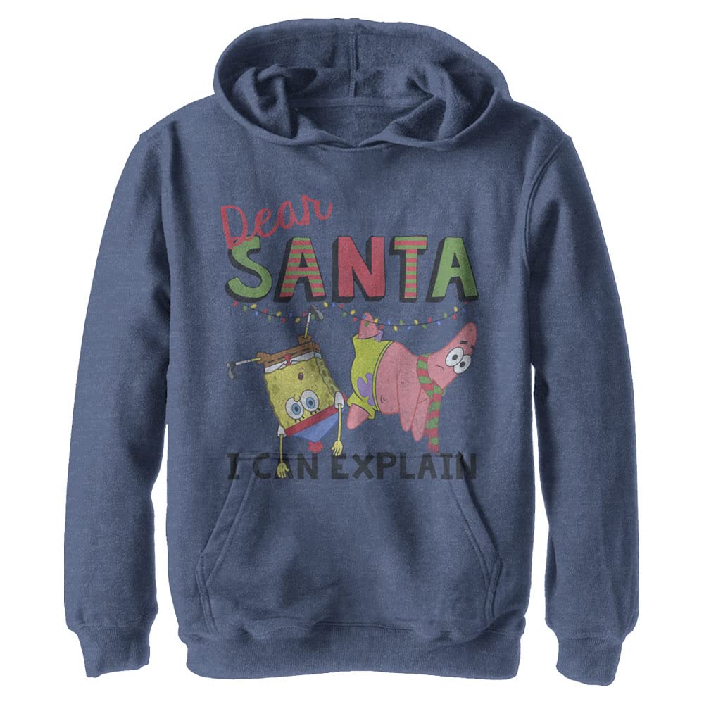 Sweat à capuche Bob l'Éponge de Noël pour enfant pull mixte Nickelodeon