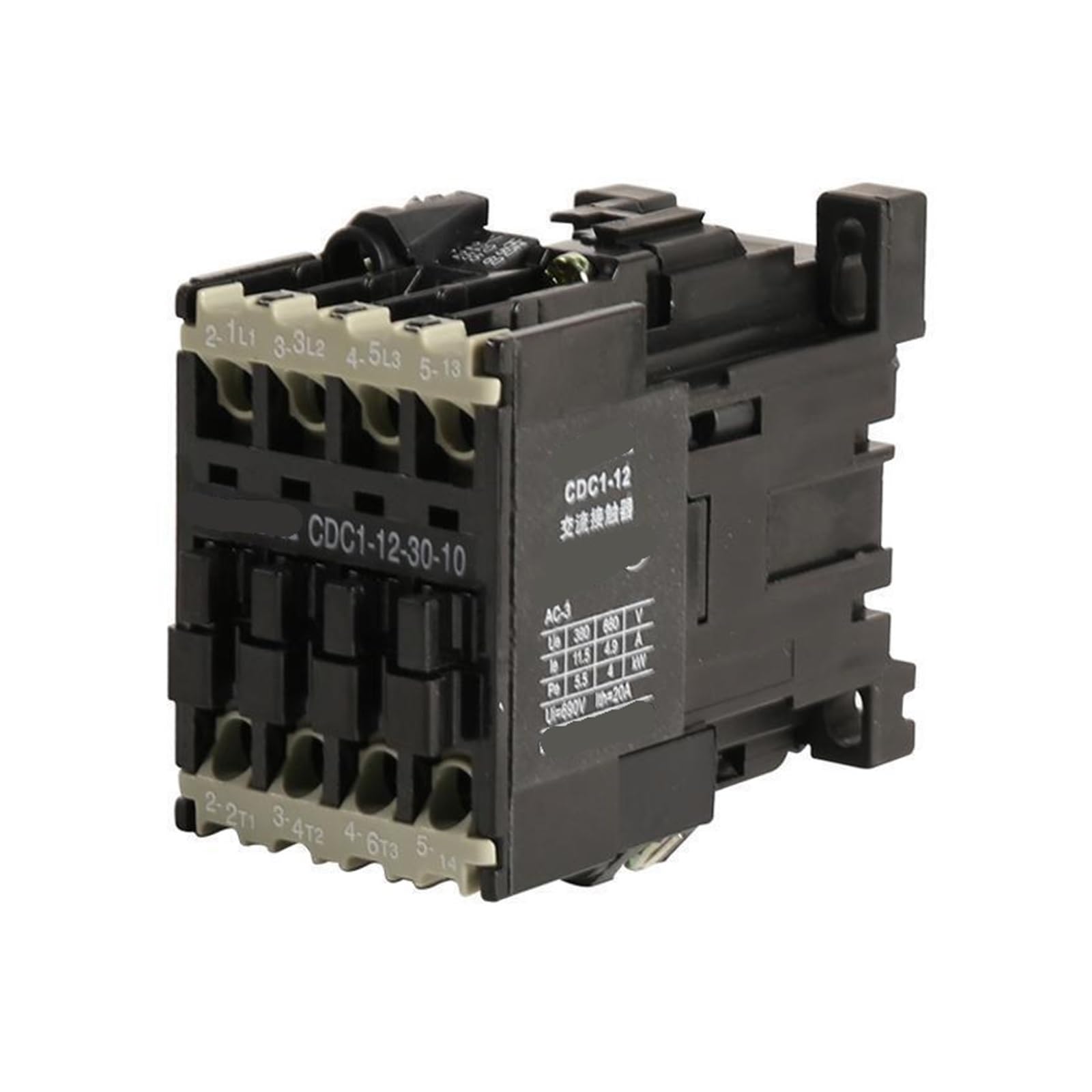 Contacteur CA CDC1-12-30-10 380V pour circuits électriques industriels
