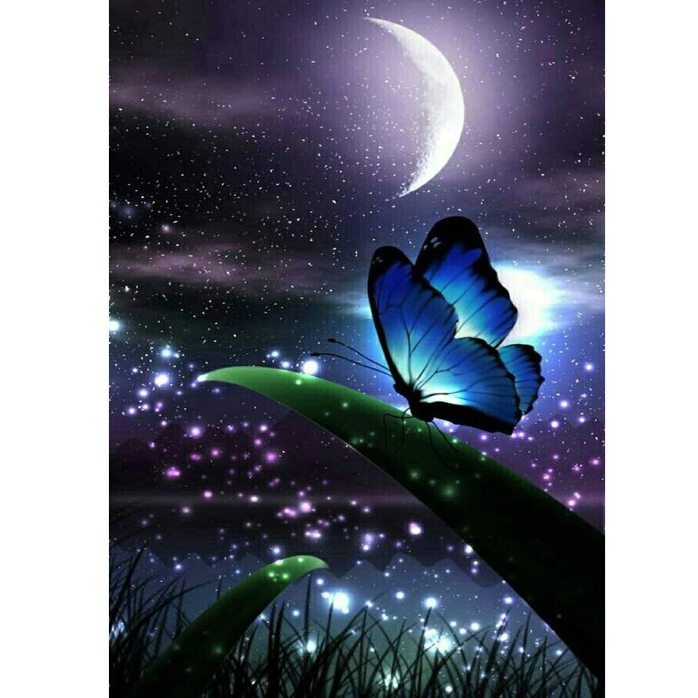 GDYEEH Kit De Peinture Diamant 5D à Faire Soi-même - Motif Chat Dans Le Jardin - Décoration Murale D'intérieur - 30 X 40 Cm