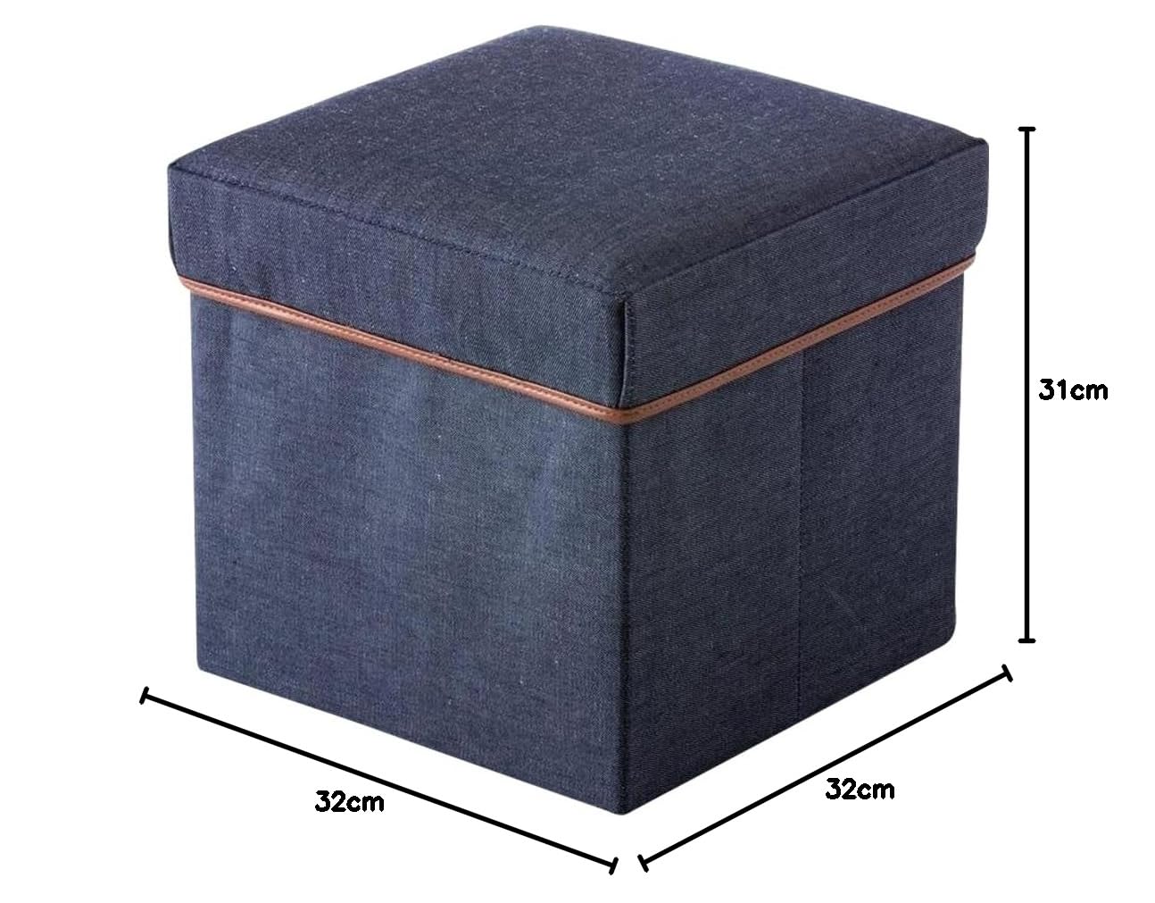 Amazon｜カインズ(CAINZ) 収納スツール 幅32cm 奥行32cm 高さ31cm 耐