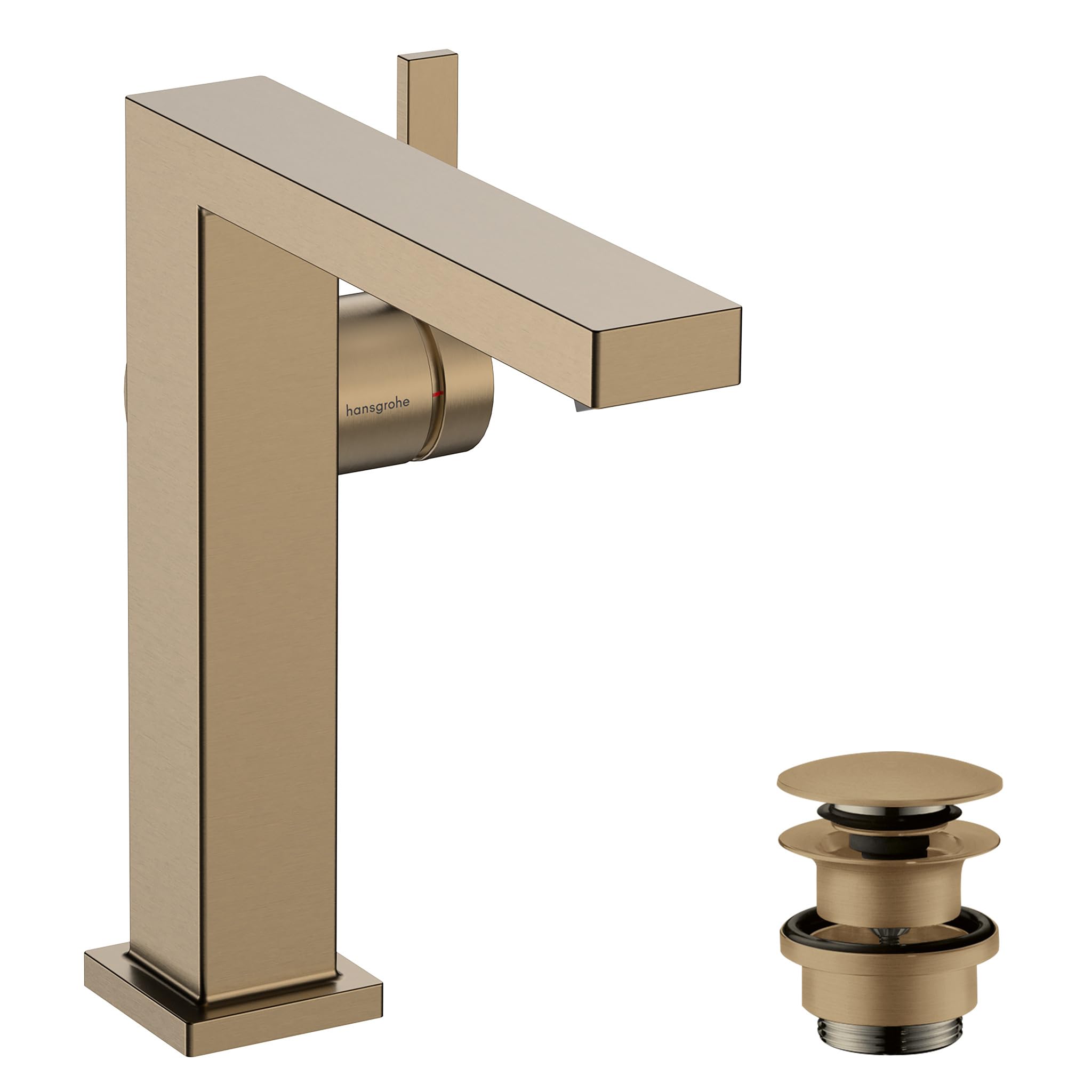 Mitigeur de lavabo Hansgrohe Tecturis E 150, robinet bronze brossé avec EcoSmart+