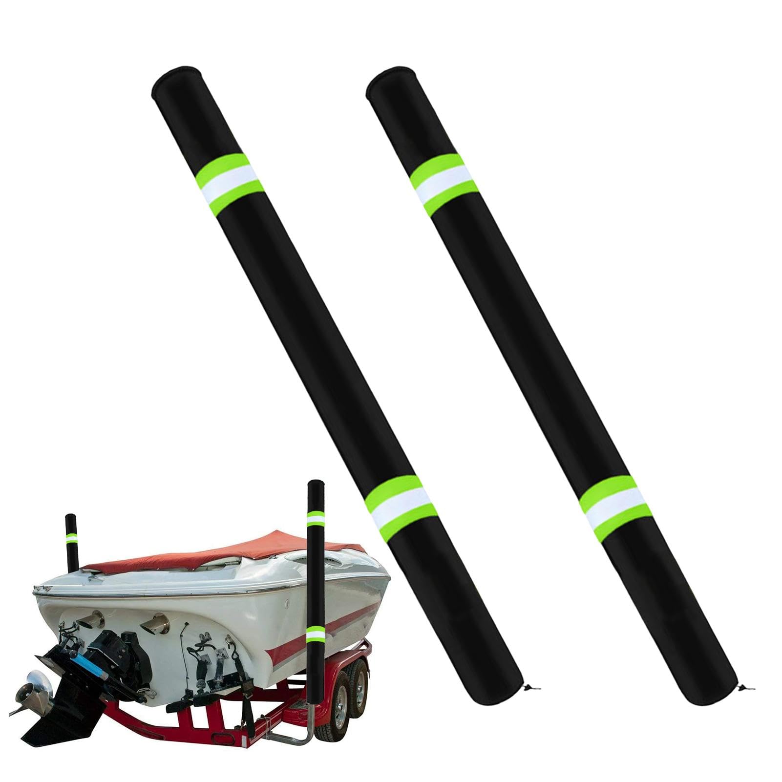 Boat Guide Poles Cover Reflective Heavy Duty UV Fade Proof