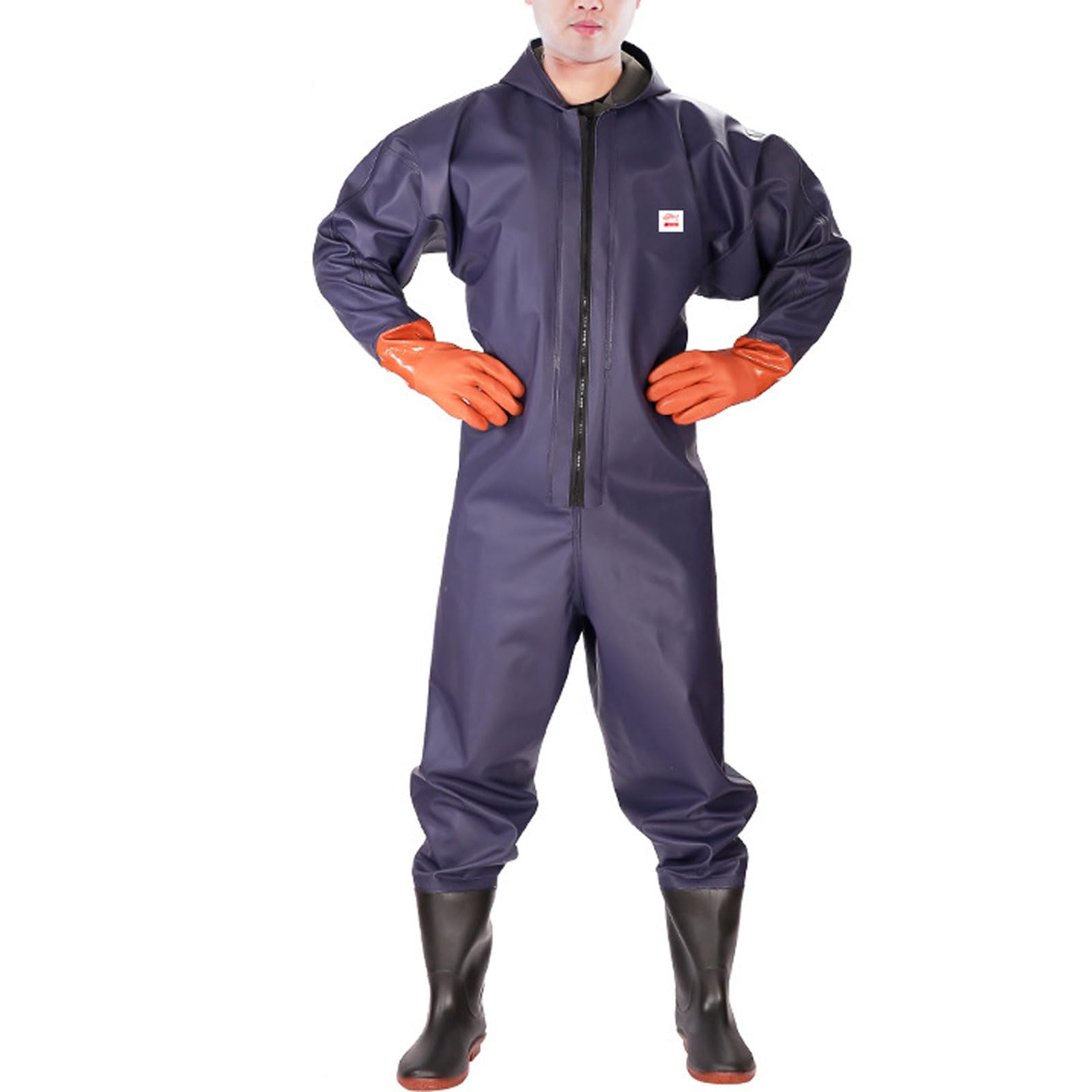 Wansiman Fishing Waders With Rain Hat Gloves,Crosswater Waders With Boots Wellies,Wading Pants,Waterproof,Breathable,Unisex,Full Body,for Men Women,for Fly Coarse Sea Fishing,Farming,Hunting