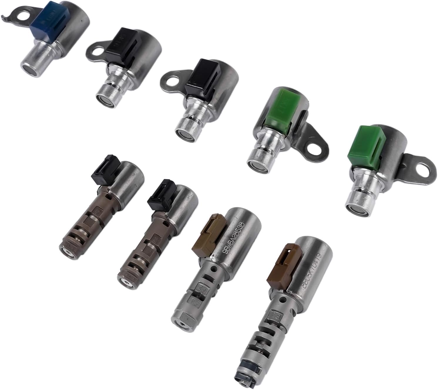 9PCS Transmission Shift Solenoid Kit Replacement for 2005-2011 Lexus GS300 S300 A760 A761E A960E AB60E AB60F 6-SPEED