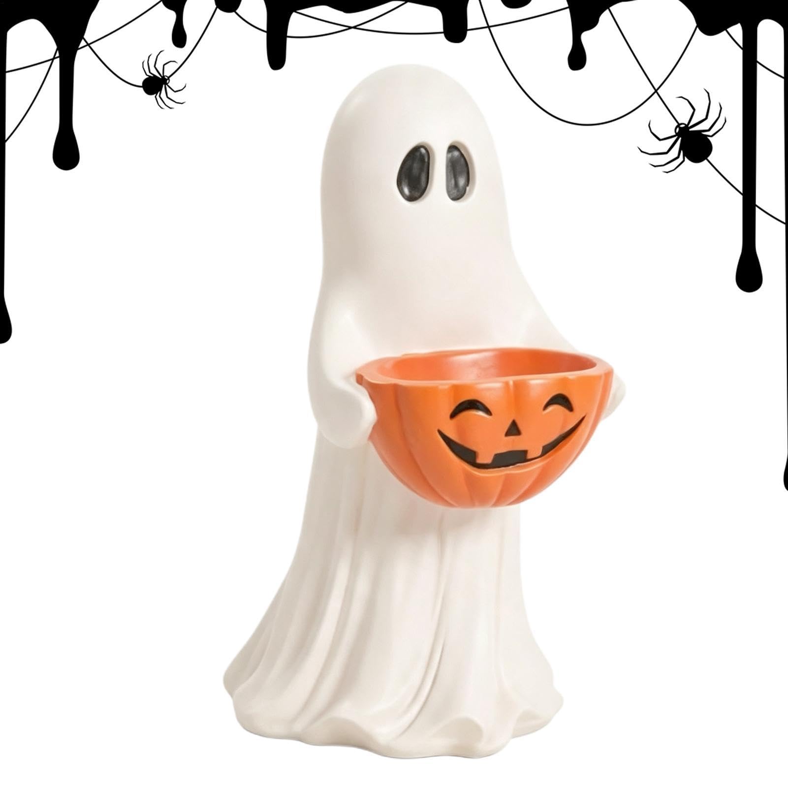 Cuenco Halloween Cuenco para Caramelos Impermeable Resina Calabaza