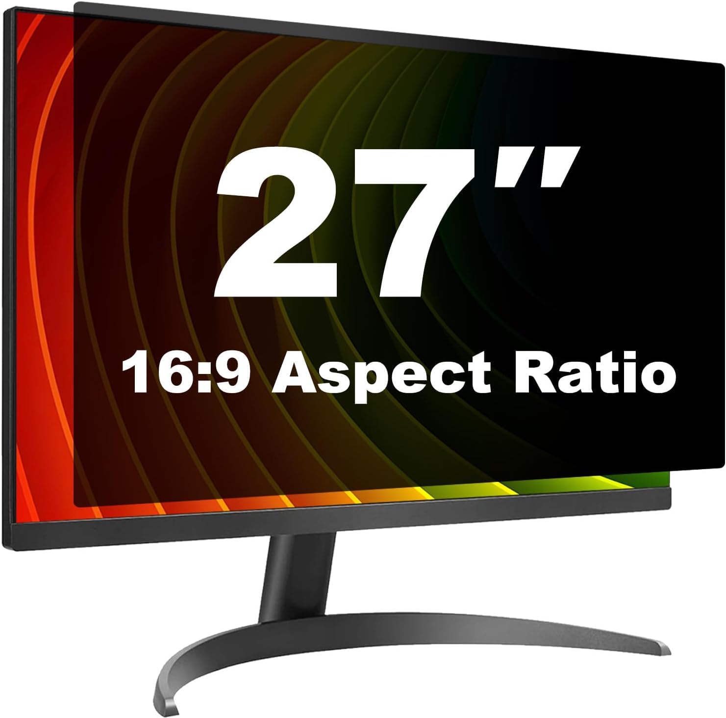 Pozlle 27 Inch Computer Privacy Screen Shield for 16:9 Widescreen Desktop Monitor Anti-Glare Blue Light Privacy Filter and Anti Spy Privacy Screen…