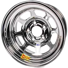 AERO Race Wheels 52-985030BLK 15x8 3in 5.00 Black Chrome