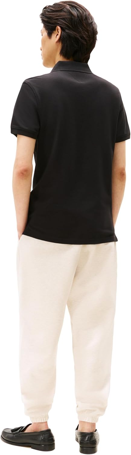 Tommy Hilfiger Men's Short Sleeve Polo Shirts in Slim Fit with Stretch and Organic Pique Cotton