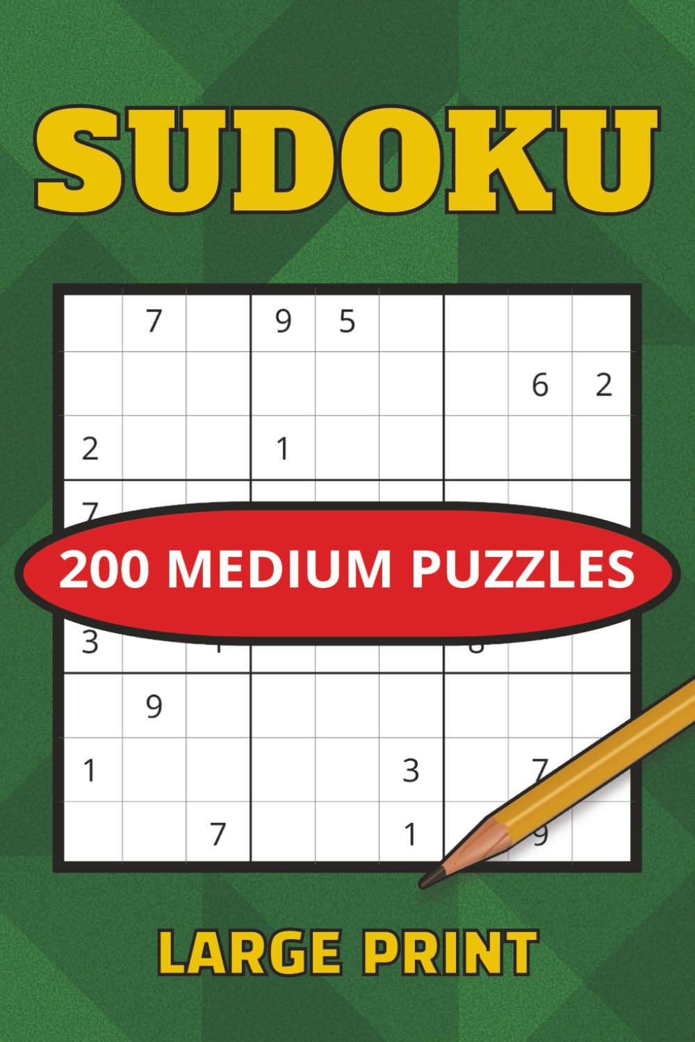 Sudoku Medium: 200 Puzzles:: Large Print, Two Puzzles per Page, Perfect for Seniors and Teens , Solutions.