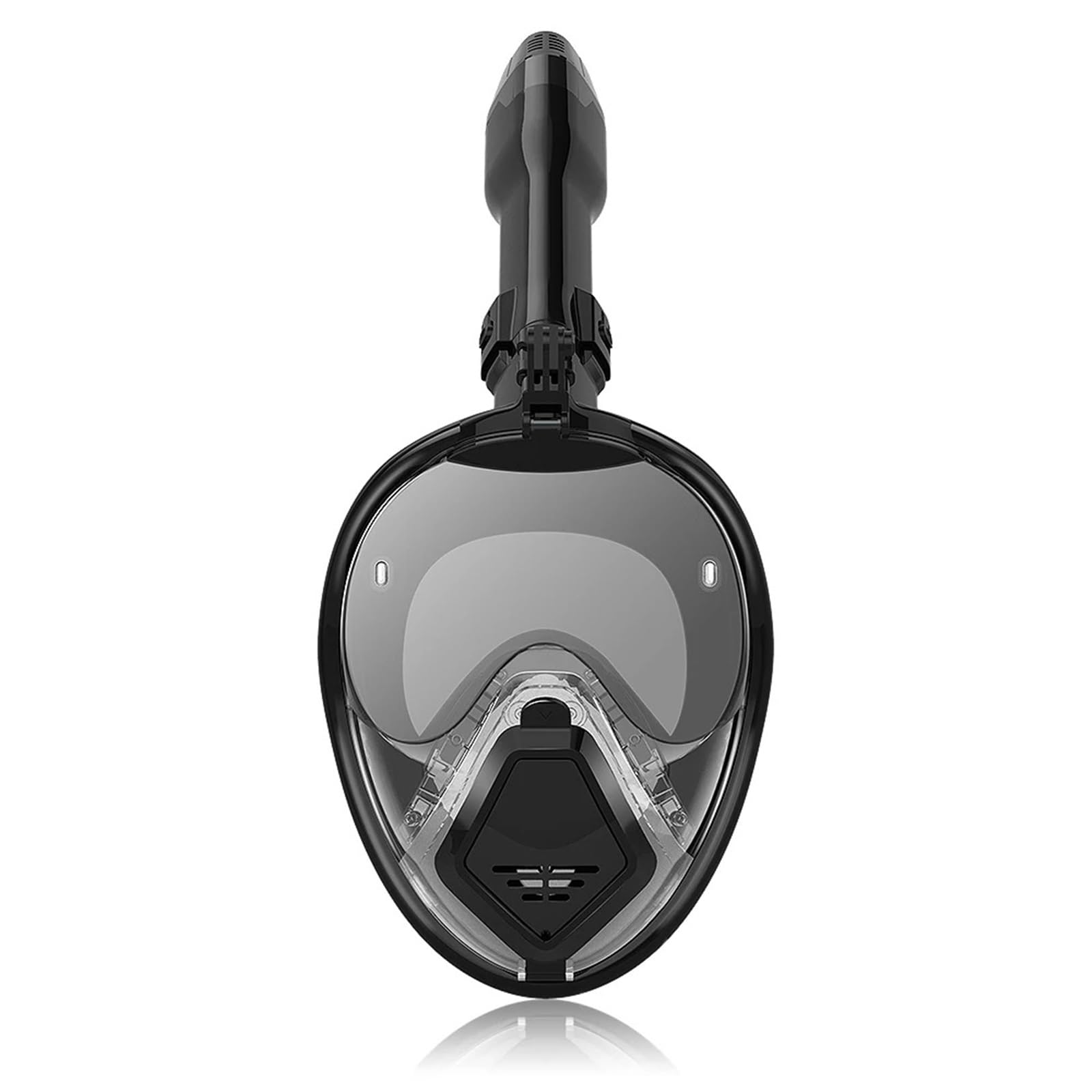 okulary do nurkowania Maska do nurkowania z rurką, maska ​​do nurkowania podwodnego, maska ​​do nurkowania z pełną twarzą Maski do nurkowania(6.black and white,M/L)