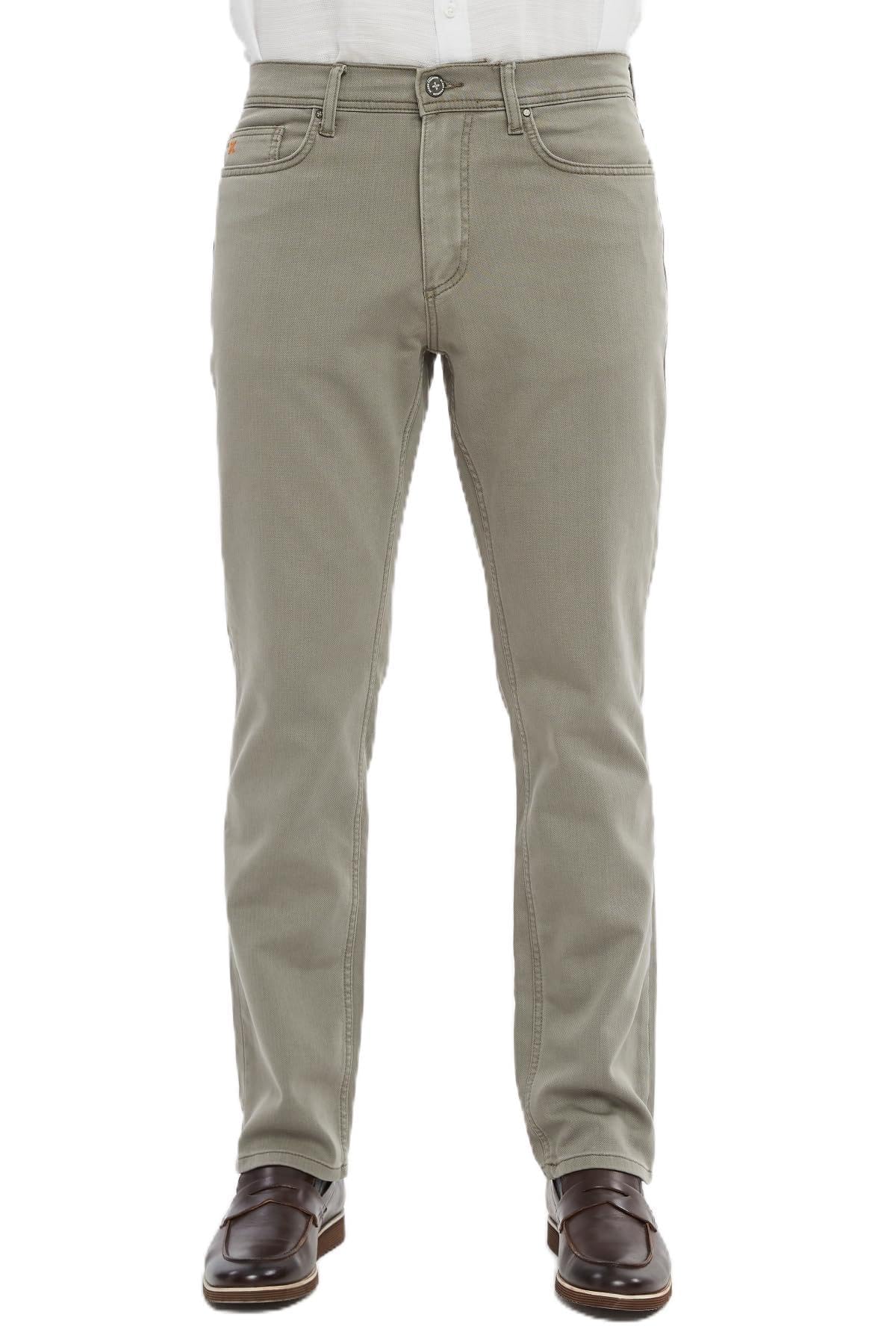 XCEDY - Men's Jeans Regular Fit Denim Stretch Jeans High Waist Authentic Straight Cut Trousers Men's CD356