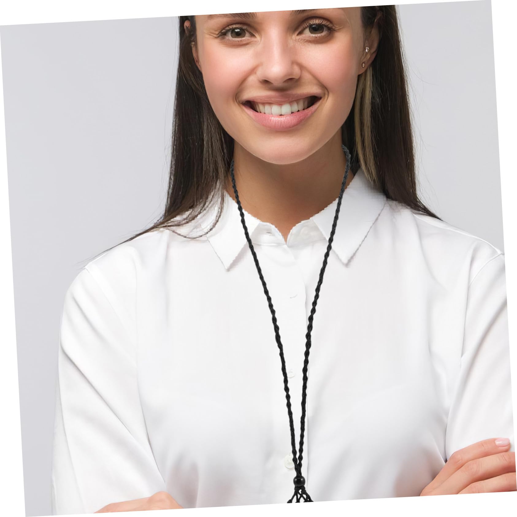 Corda Collana Regolabile Nera 24 Pezzi per Gioielli | Lavorazione Artigianale, Stile Etnico Unico, Uso Casuale e Creazione di Gioielli