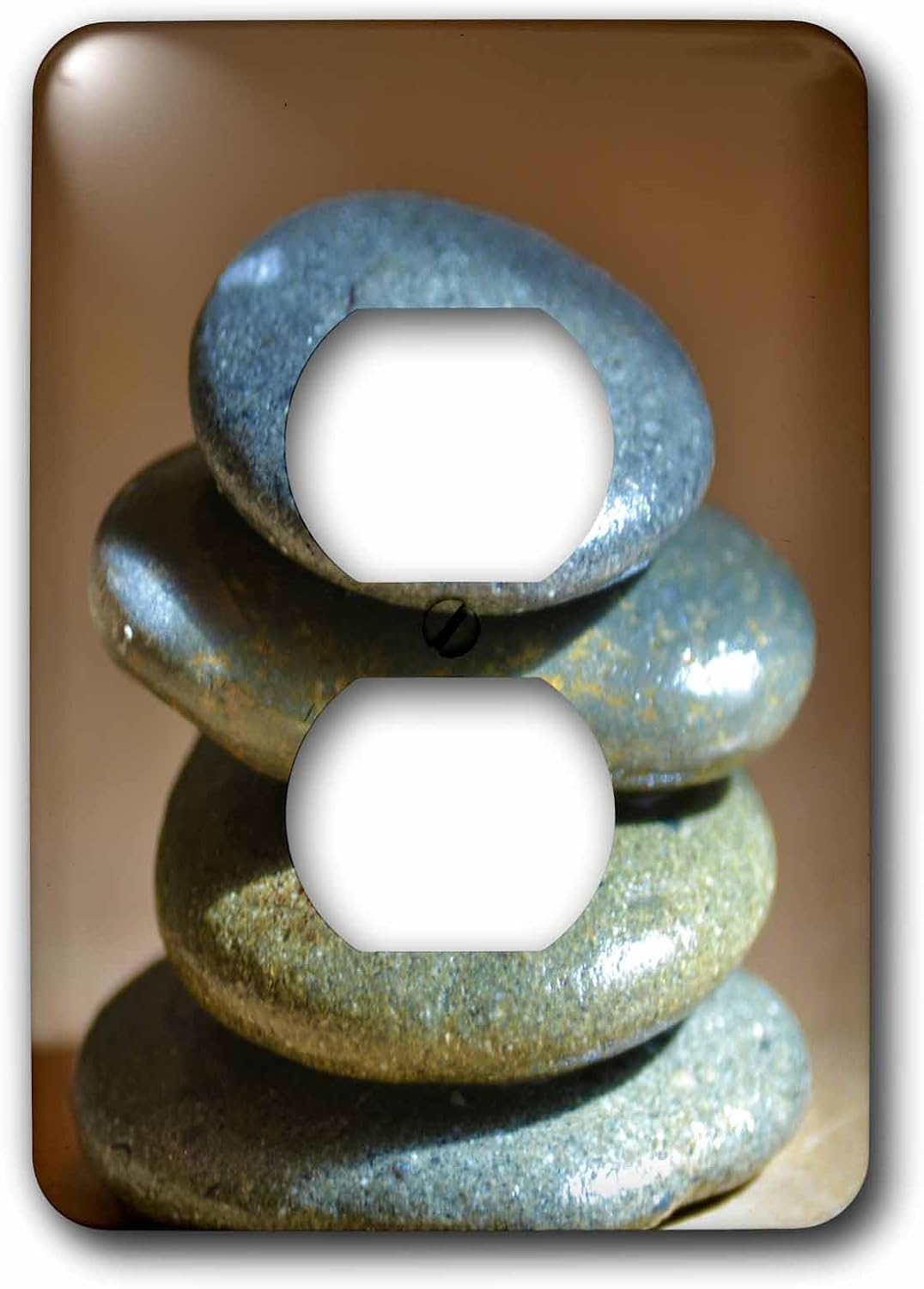 3dRose lsp_45294_6 Zen Rocks- Love- Inspirational Photography 2 Plug Outlet Cover