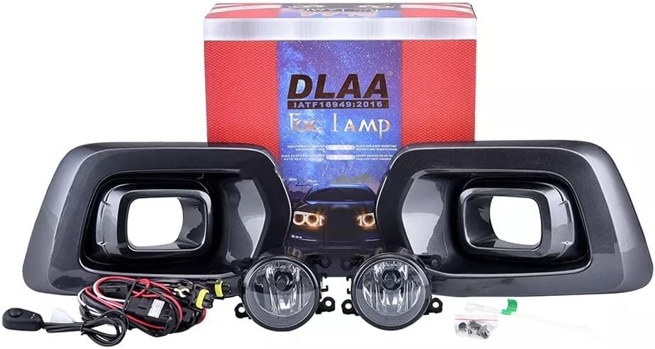 Auto-Tech Car Front Bumper Fog/Driving Lights Fog Lamp with Wiring & Switch Replacement For Ford Ranger 2018-2021 PX3 MK3 WILDTRAK