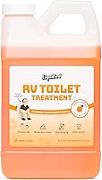Vista 15 de Liquified RV Toilet Treatment - Digestor para tanque de retención de aguas negras, eliminador de olores, aroma lavanda, Matts RV Reviews, 16 onzas
