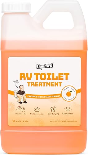 Miniatura 42 de Liquified RV Toilet Treatment - Digestor para tanque de retención de aguas negras, eliminador de olores, aroma naranja, Matts RV Reviews, 32 onzas