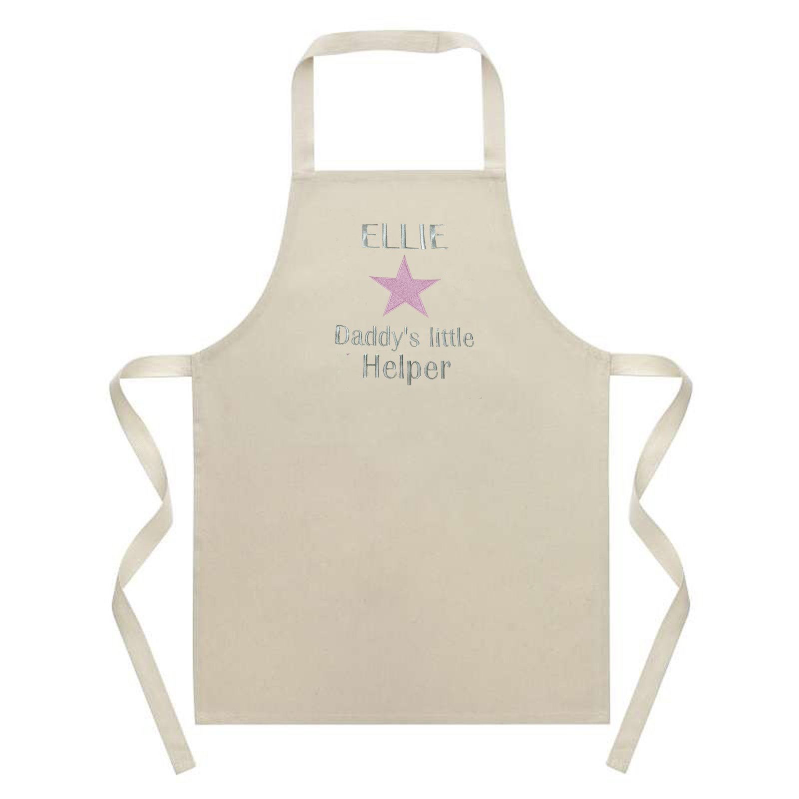 Sew Sew Special Girls Beige Personalised Daddy’s Little Helper Apron