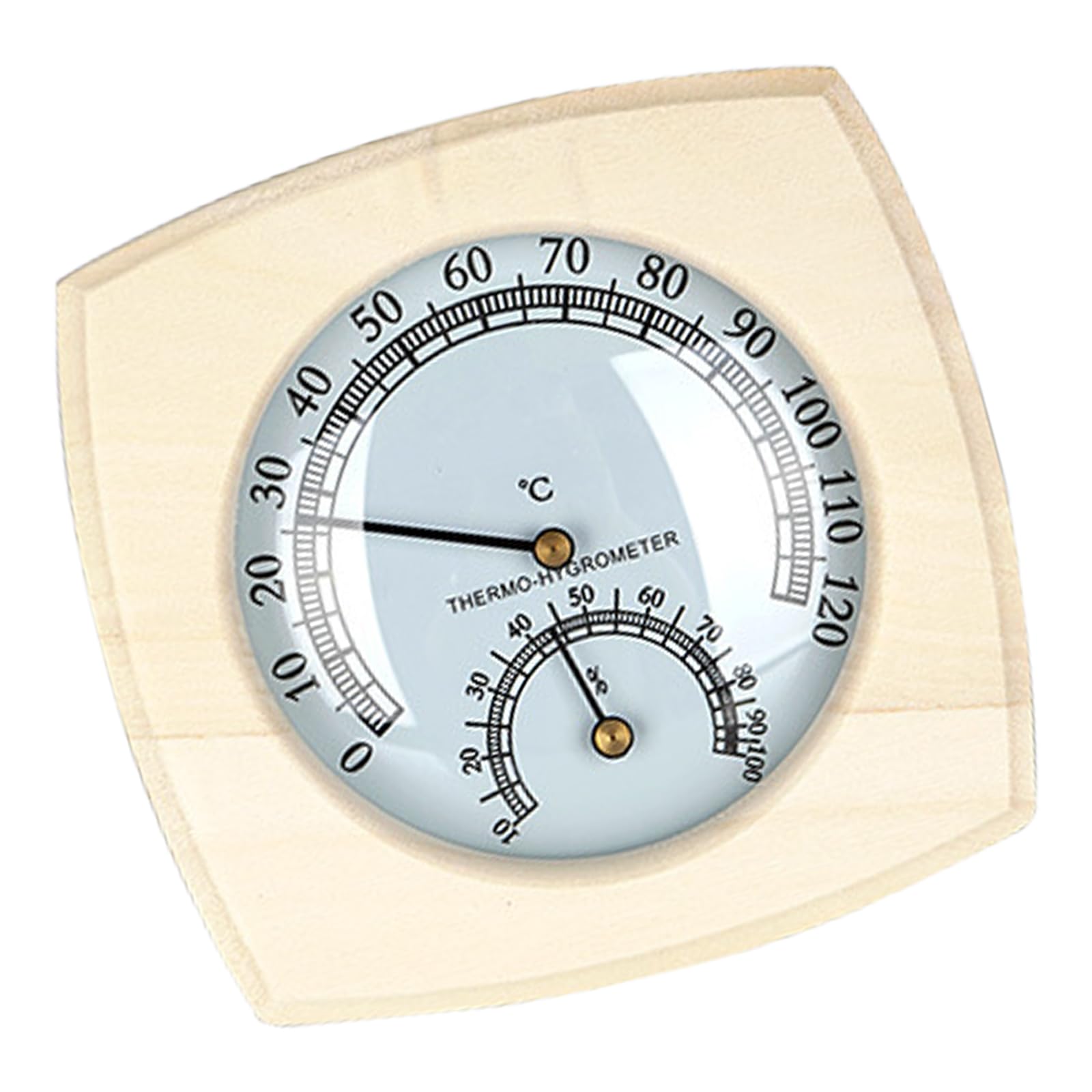 Buxuaaaa Single Hole Thermohy Wall Mounted Wood Thermometers With High Accuracy For Indoor Climate Controls Indoor Thermometers