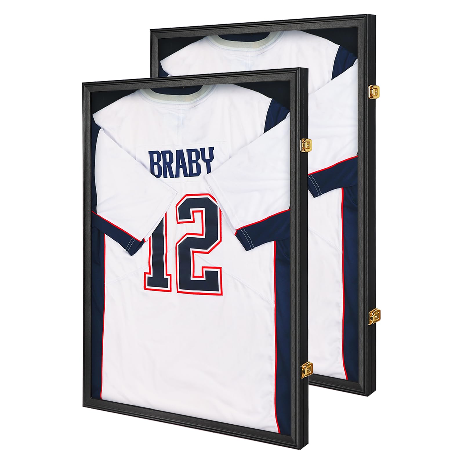 KCRasan Lockable Kids Jersey Display Case Youth Jersey Box with UV Protection for Baseball, Basketball, Football, Soccer & Uniform, Small