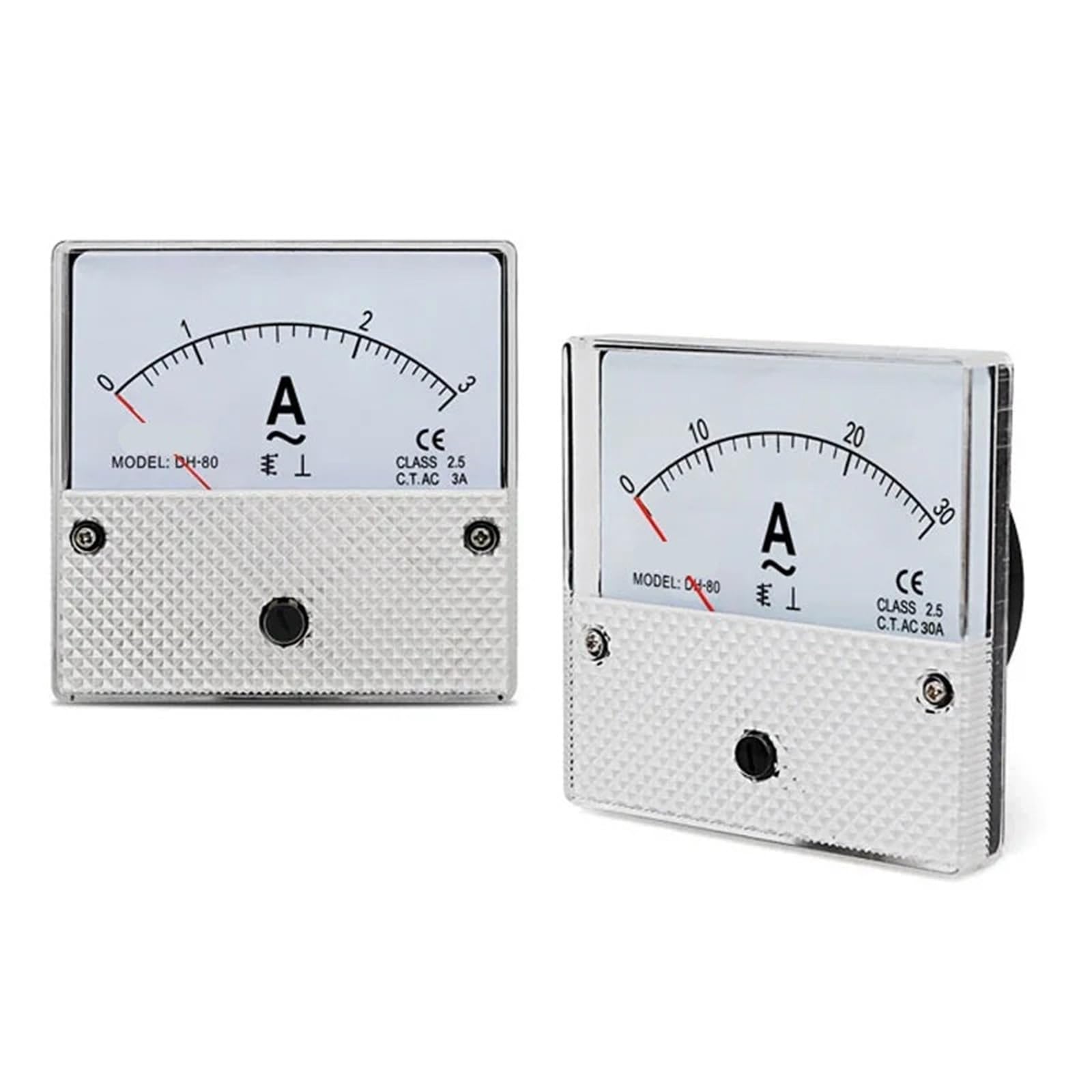 Ampèremètre DH-80 AC à aiguille pour panneau électrique 100-5A - 4