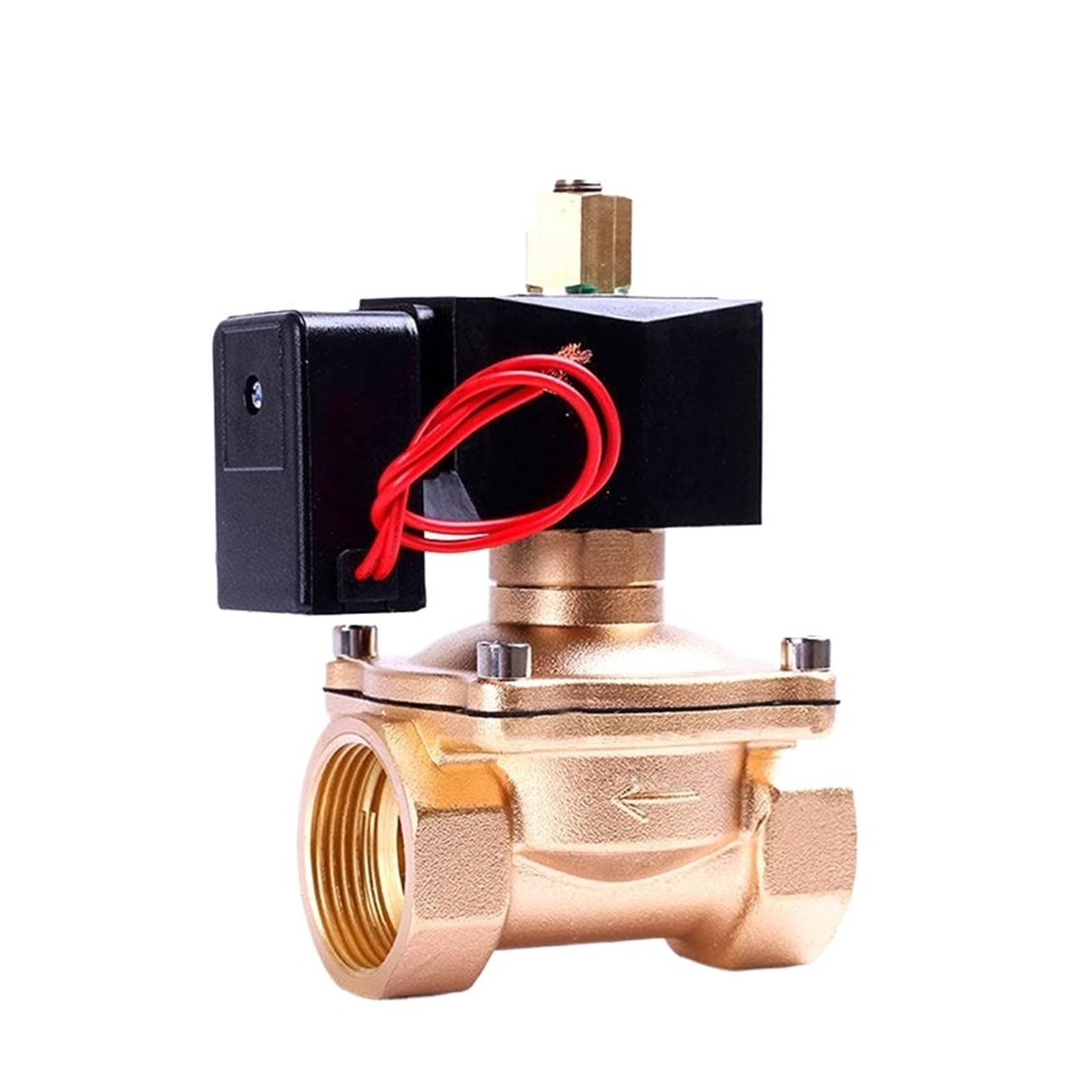 RCGKNNMUZ 1PCS 1-1/4" Energy-Saving Normally Open Solenoid Valve Brass Switch Valve Water Valve 380VAC 240VAC 220VAC 24-Hour Power on Without Heat(Bsp-240vac)