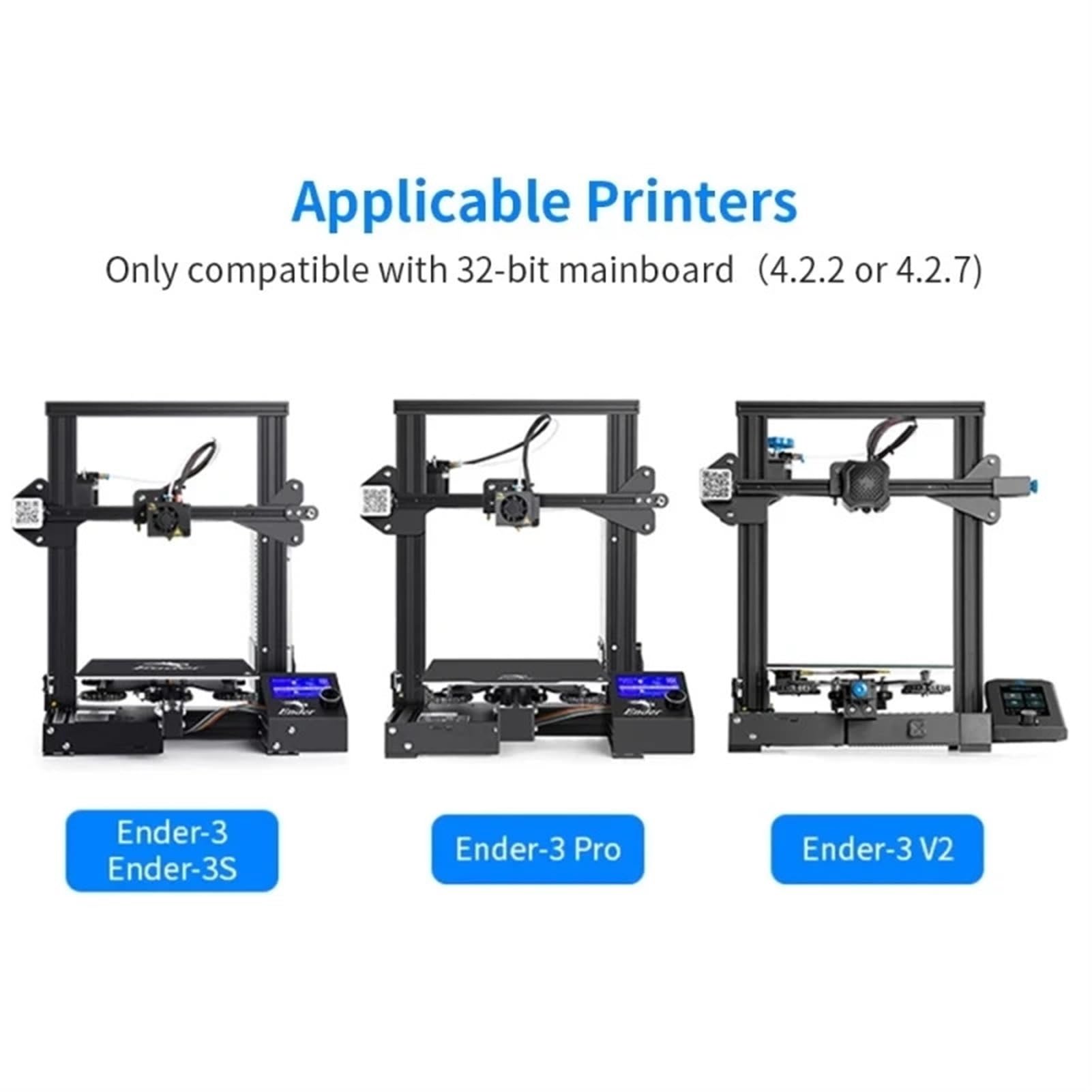 Kit d'affichage LCD à écran tactile couleur 3D de 4,3 pouces, 24 bits, for pièces d'imprimante Ender-3/Ender-3 Pro/Ender-3 V2