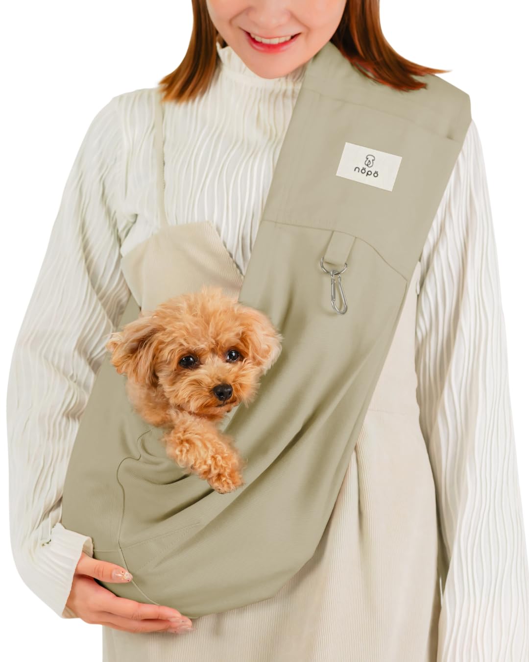 Amazon.co.jp: nöpö(ノポ) 肩ラク ペットスリング (オリーブベージュ