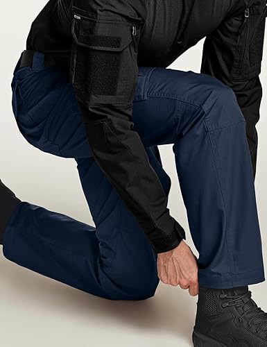 Miniatura 7 de CQR Pantalones tácticos para hombre, resistentes al agua, pantalones cargo Ripstop, ligeros EDC trabajo, senderismo, ropa para exteriores