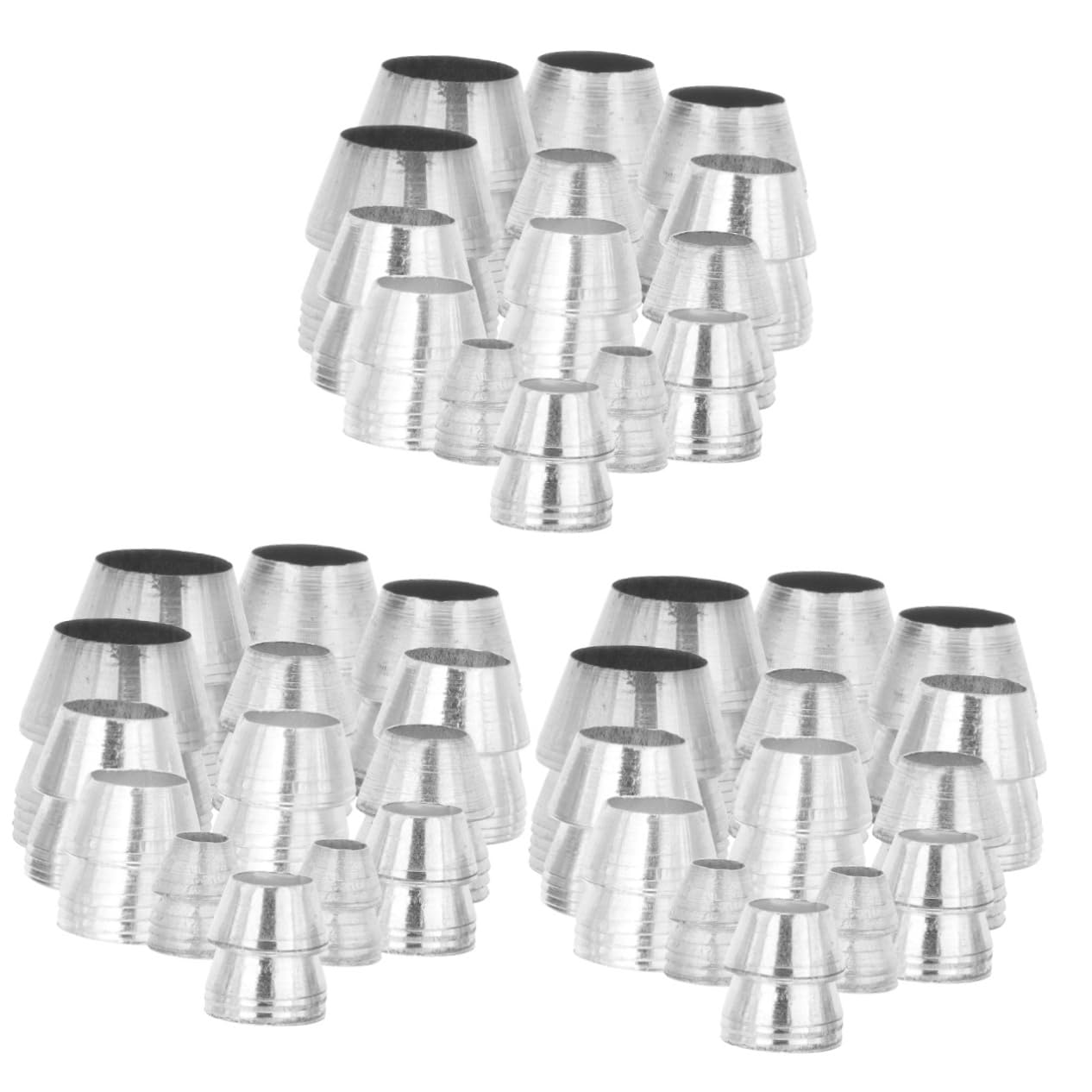 DOITOOL 42 Stück Metallkeil Für Hammer Ersatzkeil Für Hammer Eisen Axtgriffkeile Hammerkeil Runder Keil Japanische Holzbearbeitungswerkzeuge Axtgriff Metallkeil Hammergriffkeil