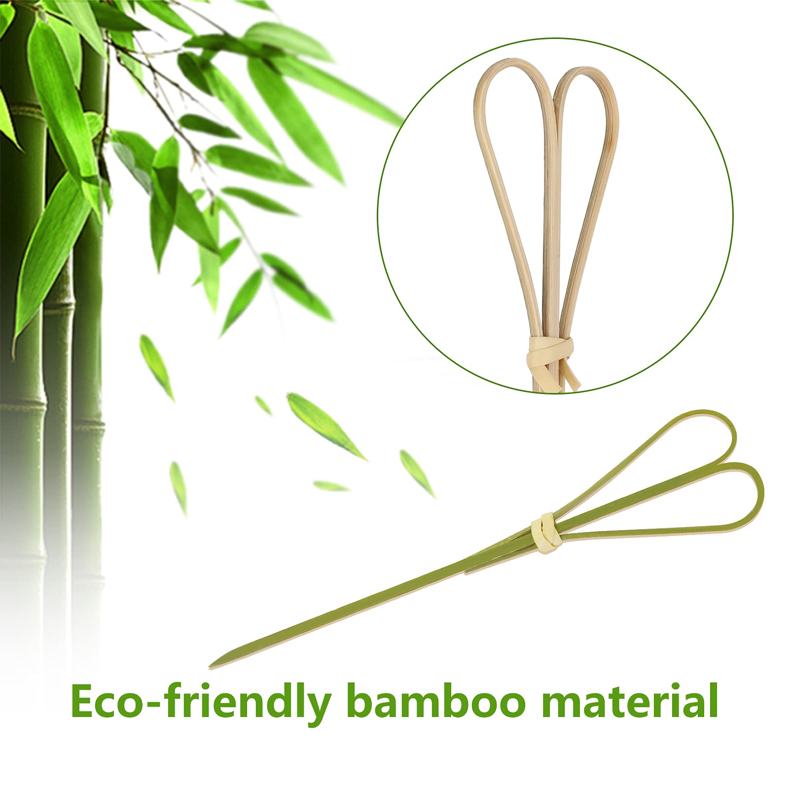 Stuzzicadenti Per Cocktail 100 Pezzi In Bambù - 12 Cm Con Decorazioni A Forma Di Cuore - Foto 11