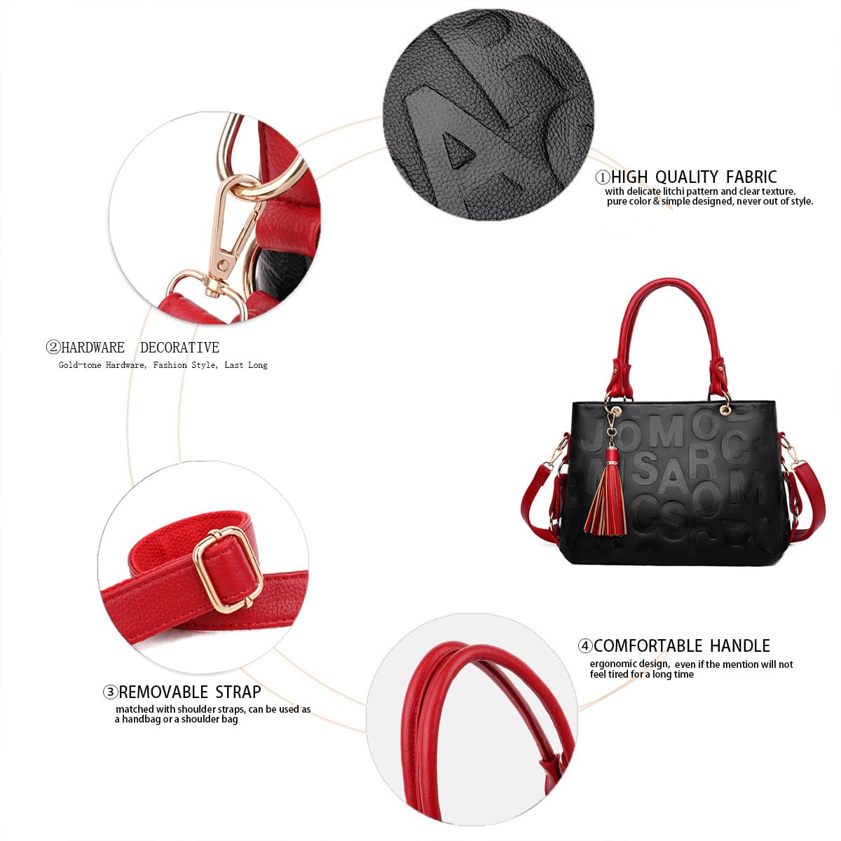 BUKESIYI Donna Borse a Mano Borsa a Tracoll Marca Spalla Elegante Tote 2026 PU Pelle IT77474