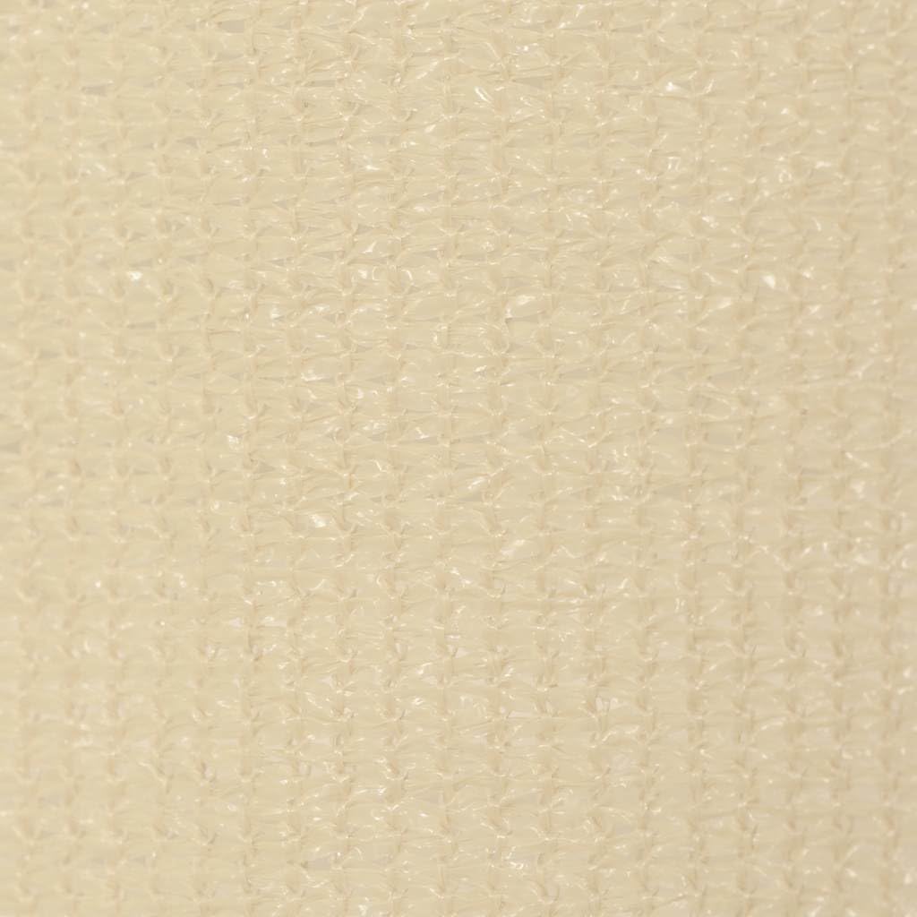 Estor exterior 180 x 230 cm blanco crema de polietileno de alta densidad para protección solar para balcón, terraza, porche, con accesorios de montaje