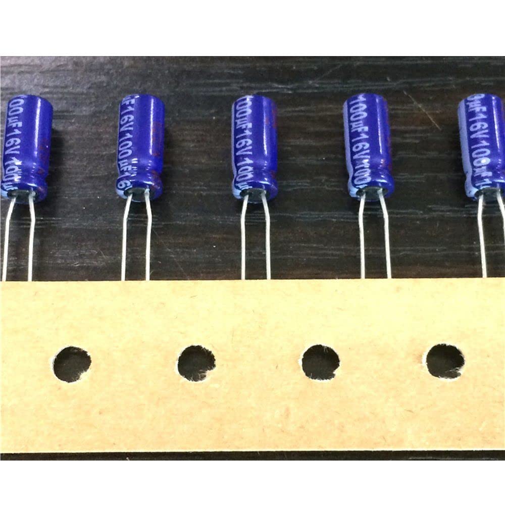 TEAPO Condensateur électrolytique En Aluminium 100µF, 16V