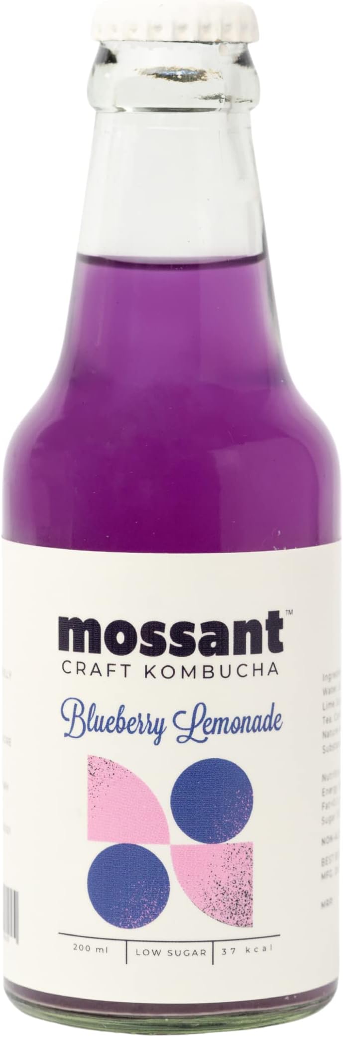 - Kombucha |Blueberry Kombucha | Craft kombucha | Low Sugar | 37 Kcal (Pack of 6)