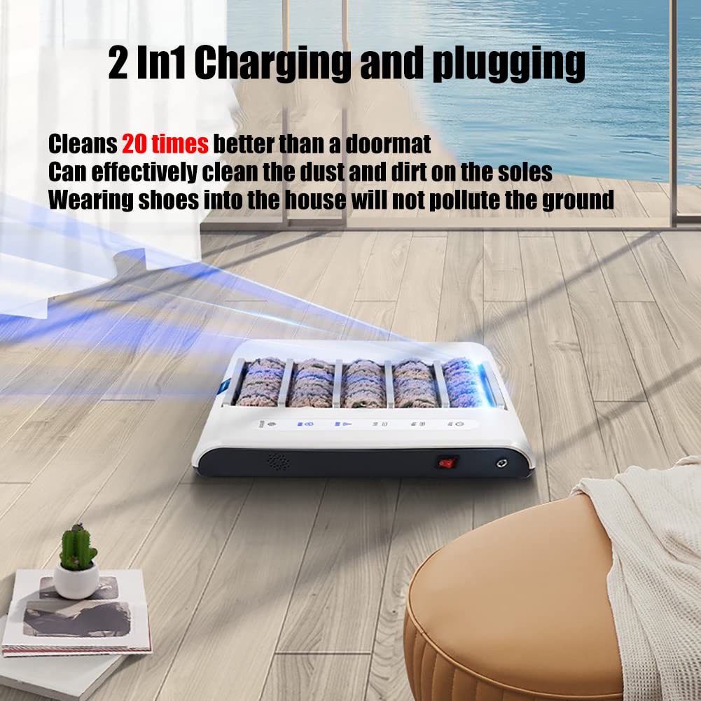 Máquina de limpieza automática de suela cepillo recargable para zapatos, limpiador de zapatos sin agua, para el hogar, hotel, centro de ventas, pulidor de zapatos 260 grados, limpiador automático de
