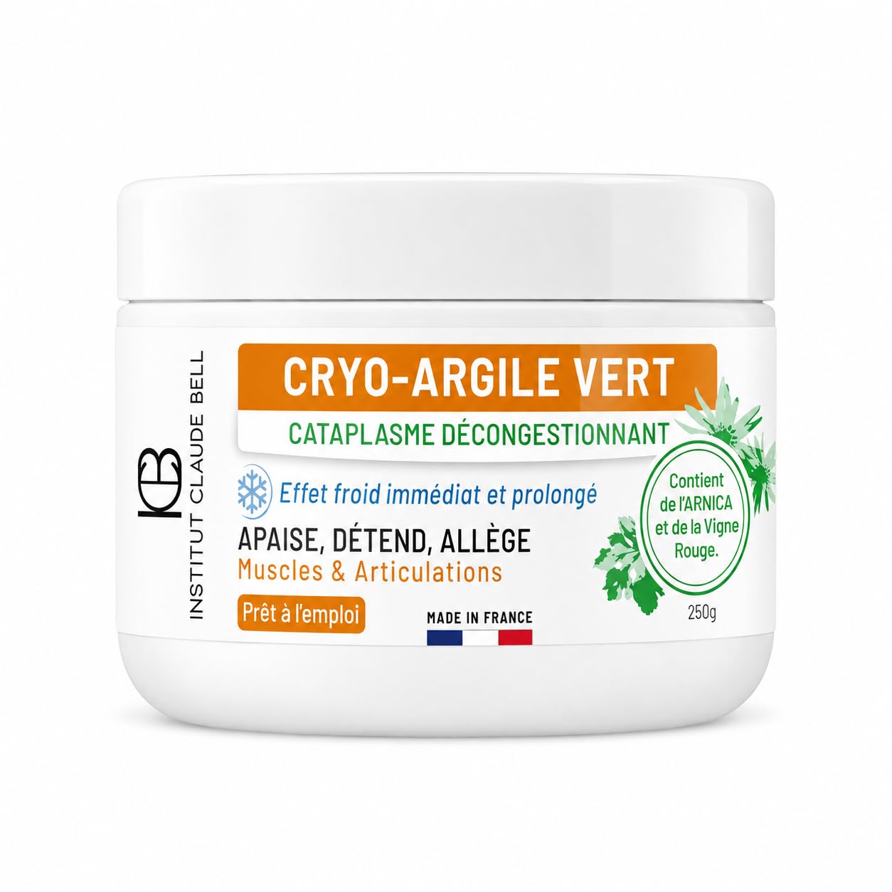 CRYO-ARGILE-Froid Actif Pot de 250 g
