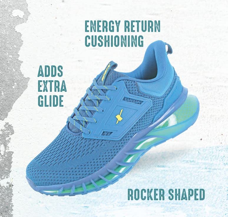 Image of Sparx Mens SM 796 | Enhanced Durability & Soft Cushion | Blue Running Shoe - 10 UK (SM 796)