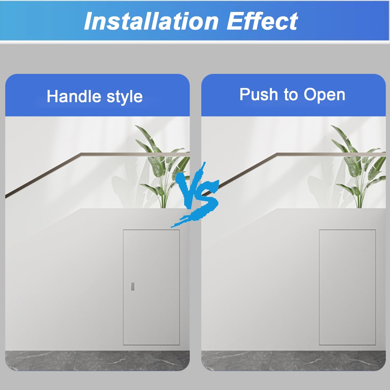 WDJBPSH Trampilla Pladur Empotrable Panel de Acceso para Drywall Pintable, Puerta Oculta de Fontanería/Puerta de Inspección Ignífuga(Push-Type,700x1500mm)